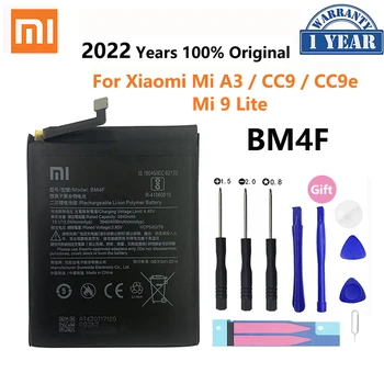 100% Pôvodný XIAO MI-Vysoká Kvalita BM4F 4030mAh Batérie Telefónu pre Xiao A3 CC9 CC9e Mi9 Lite Náhradné Batérie Bateria