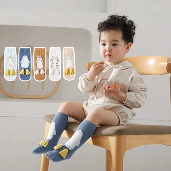 2021 Nový Príchod Jesene Cartoon Ponožky Baby Girl Chlapci Bavlna Roztomilé Ponožky Novorodenca Príslušenstvo Detská Noha Ponožky Calcetines Bebe