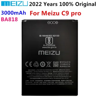 2022 100% Originálne Kvalitné 3000mAh BA818 Batérie Pre Meizu C9 pro Mobilného Telefónu, Batérie, Náhradné Batérie Bateria