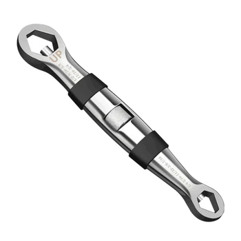 23-V-1 Nastaviteľný Univerzálny Kľúč Multi Funkčné Flexibilné Typ Vrecka Kľúč 1/4-palce, aby 3/4-palcový 7mm do 19 mm