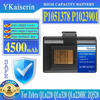 4500mAh YKaiserin výkonnú Batériu P1051378 P1023901 Pre Zebra QLn220 QLn320 QLn220HC ZQ520 Náhradné Batérie 0
