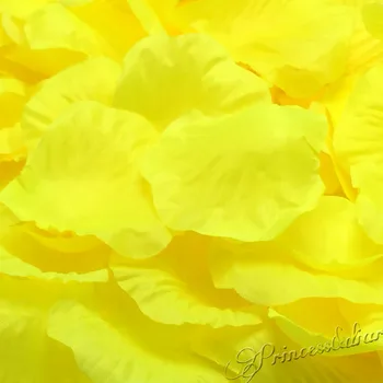 500pcs/veľa YellowColor Hodváb, okvetné Lístky Ruže Kvet Svadobné Hostiny Dodanie Dekor Mnohých Farbách Oslava Hot Predaj