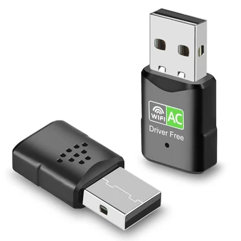 600Mbps 5 ghz 2,4 Ghz Bezdrôtovej Sieťovej Karty USB Wifi Dongle Adaptér USB Dual Band RTL8811 LAN Adaptér Pre Windows, Mac/PC 2