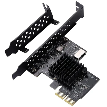 AU42 -PCI-E Stúpačky Karty PCI-E, 2X Na USB3.1 Predné Tlačidlo-Opačnou Rozširujúca Karta Gen2 Rozširujúca Karta 10Gbps ASM3142 Master