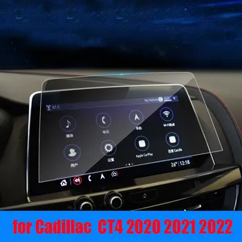 Automobilová GPS Navigácia Ochranná Fólia pre Cadillac CT4 2020 2021 2022 LCD strede obrazovky Tvrdené sklo ochranný film príslušenstvo 0