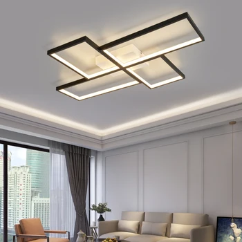Black/Gold nordic Led Luster svetlá Pre obývaciu izbu, Spálne, kuchyne domova 110-220V Moderné Led Luster vnútorné osvetlenie