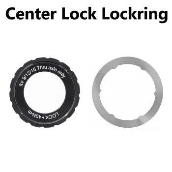 Center Lock Kotúčové Brzdy Náboj Rotora Lockring Pre 9mm 12mm15mm Nápravy CenterLock Kryt Krúžok