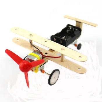 Detský ručný diy technológie malé výrobného materiálu balík, elektrické taxi modelu lietadla materiál hračka