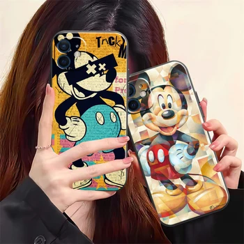 Disney Funda Telefón puzdro Pre iPhone 11 13 12 Pro Max 12 13 Mini X XR XS MAX SE 2020 7 8 6s Plus Mobilné Kvapaliny Kremíka