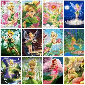 Disney Tinker Bell Skladačka Puzzle Deti Duševného Vzdelávania Hračiek Víly Cartoon Puzzle Rozbalí Dekorácie