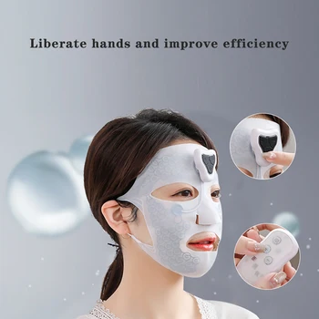 Elektronické pleťová maska micro-aktuálne tváre masér Proti Vráskam EMS Pokožky Utiahnite Zdvíhacie Ošetrujúce Maska Stroj