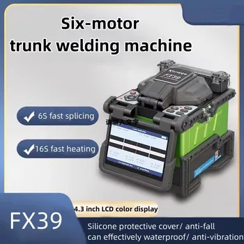 FTTH FX39 6 Motorových Core-na-Core Optických Spojov Vlákien zváračka Optických Automatické Spájanie Stroj
