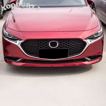Hodí sa Pre Mazda 3 Axela Sedan 2019-2021 Nový ABS Lesklé čierne Predné Hmlové Svetlo Lampy Kryt Výbava Tvarovanie Auto Príslušenstvo 2KS 3