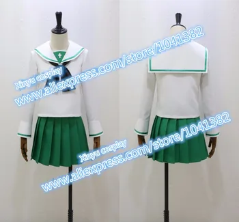 Japonské Anime Školské Uniformy Dievčatá a Panzer Nishizumi Miho Cosplay Kostým prispôsobiť akejkoľvek veľkosti