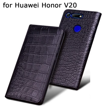 Luxusné, Ručne vyrábané Prípade Huawei Honor V20 Prípade Módy Tlače Flip Kryt Telefónu Shell pre Fundas Huawei Honor V20 Zadarmo Darček