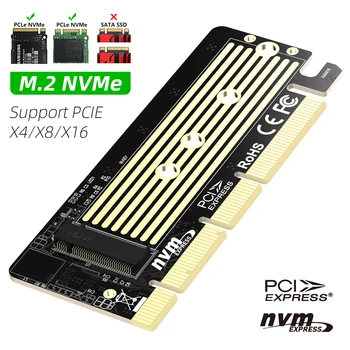 M. 2 PCI-E NVMe SSD do PCIe 3.0 X4/X8/X16 Karty Adaptéra Vysokej Rýchlosti 32Gbps SSD, kartu PCI Express Converter pre 2242/2260/2280 Pevný Disk 0