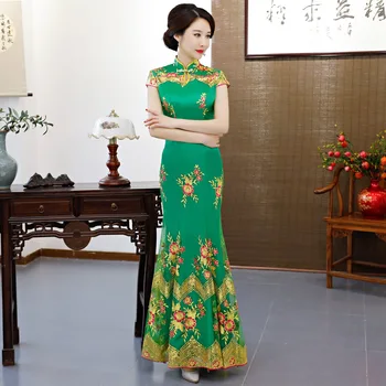 Modrá Strana Cheongsam Čínskej Tradičnej Štýl Dámske Elegantné Slim Qipao Večerné Šaty Sexy Mini Šaty, Retro Vestidos S-3XL