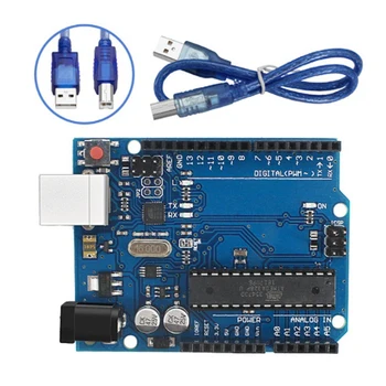 Pre Arduino UNO Vývoj Doska R3 Vývoj Doska Atmega328p Microcontroller Development Board S USB Kábel 3