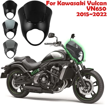 Pre Kawasaki Vulcan VN650 Predných Svetlometov Kryt Kaviareň Spojler, Pižmo Racer Retro Kapotáže Čelné sklo Motocykel 2015 2020 2022 2018