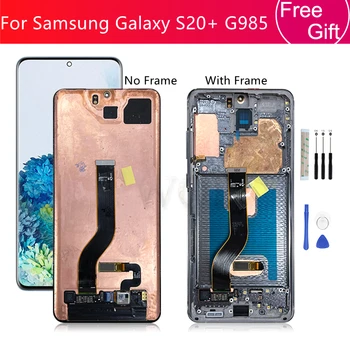 Pre Samsung Galaxy S20 Plus Lcd G985 Displej Dotykový Displej Digitalizátorom. S Rámom Pre Samsung s20+ LCD Opravu Časti 6.7