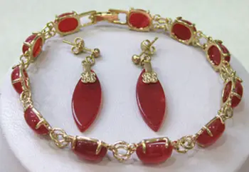 Red Ruby Odkaz Šperky náramok náušnice nastaviť