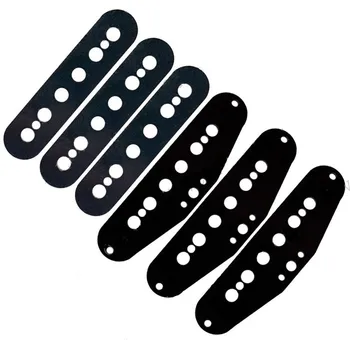 Sada 3 Ks Elektrické Gitary Náhradné Diely Čierneho Plastu Single-Coil, Slug Cievky 1 Top Cievky a 1 Spodný ako 1Pcs