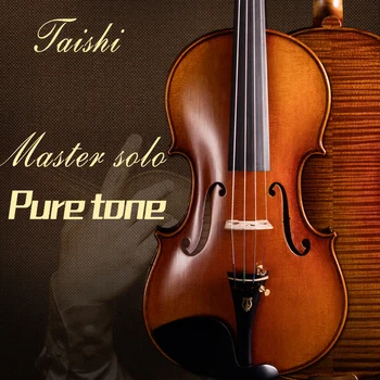 Taishi UM Grande Stradivarius1715 Tittan Violino 4/4 violino husle kolofónie Profissional Husle