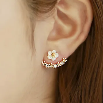 ucho ihly kórejská verzia baby chryzantéma Náušnice vysoký stupeň Náušnice non alergické Šperky Náušnice