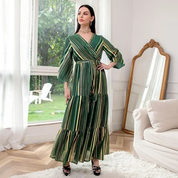 Vestido Longo Abaya Dubaj Arabské Moslimské Dlhé Šaty Pre Ženy, Župan Longue Femme Musulmane Kaftan Maroko Turecko Islam Oblečenie
