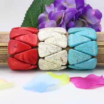 Veľkoobchod Turecko kameň elastický náramok multi prvok kolokačných DIY ,štyri tvary môžu byť vybraný súbor troch farbách