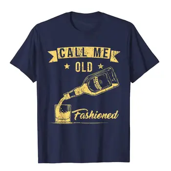 Vintage Zavolaj Mi Staromódnou Whisky Vtipné Tričko T-Shirt Nový Dizajn Prispôsobený Topy, Tričká Bavlnené Tričká Pre Chlapcov Slim Fit 2