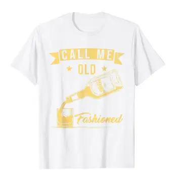 Vintage Zavolaj Mi Staromódnou Whisky Vtipné Tričko T-Shirt Nový Dizajn Prispôsobený Topy, Tričká Bavlnené Tričká Pre Chlapcov Slim Fit 3